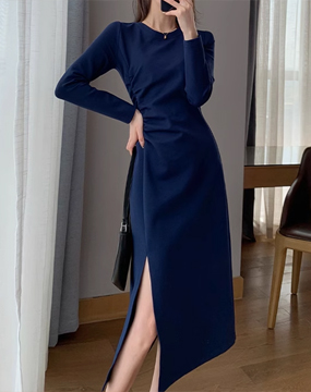 [수입] 디글린 슬릿 드레스