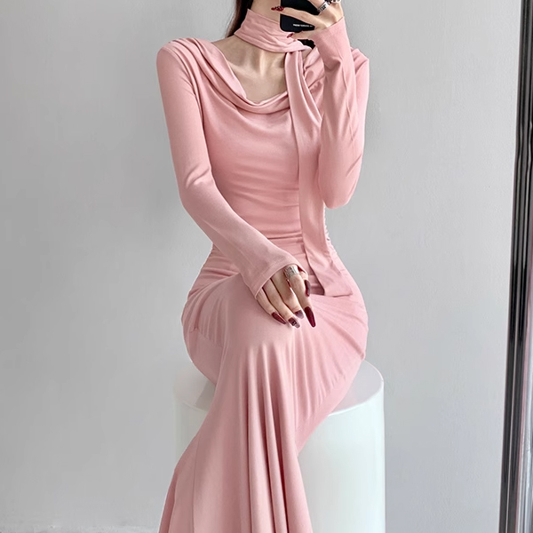 [수입] 올세프 스윙 넥 드레스