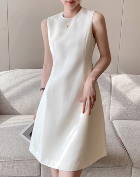 [수입] 트윌리 슬리브리스 드레스