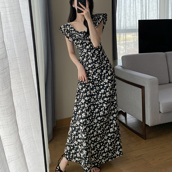 [수입] 키코 플라워 패턴 드레스