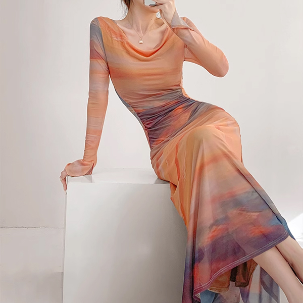 [수입] 셀러트 프린팅 스윙 드레스
