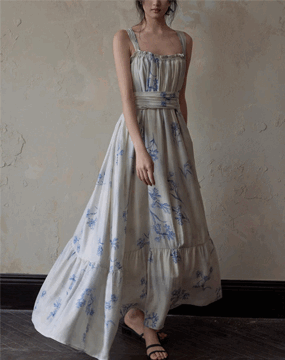 [수입] 넨델 플라워 패턴 드레스